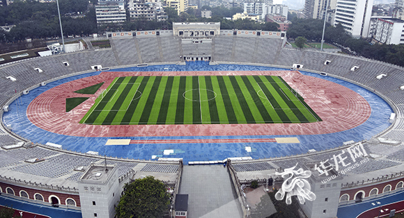 The brand-new Datianwan Stadium.