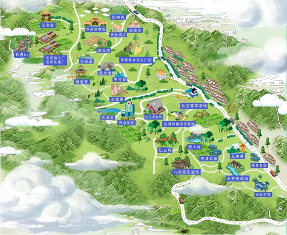 7康养小镇规划图。受访者供图