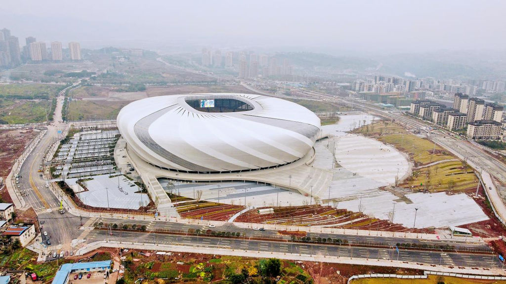 重庆龙兴足球场正式竣工。市体育局供图