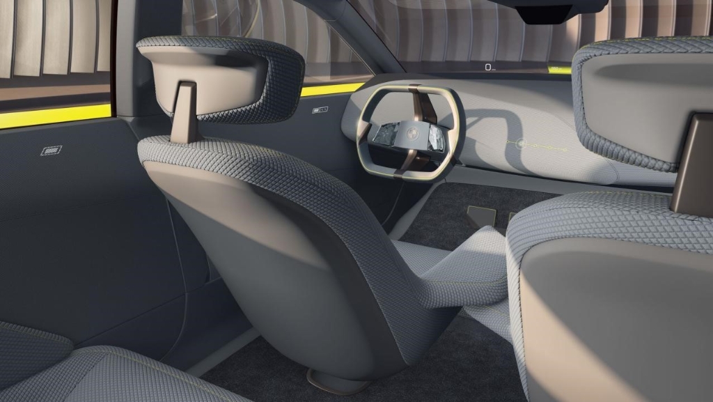 BMW i 数字情感交互概念车（Dee）内饰设计。 宝马集团供图 华龙网发