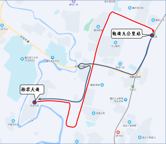 巴南公交，线路图