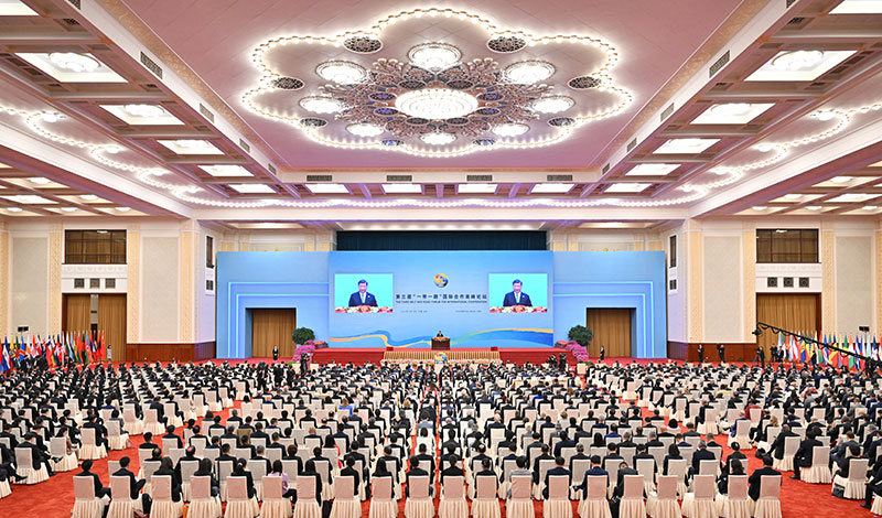 习近平出席第三届“一带一路”国际合作高峰论坛开幕式并发表主旨演讲4