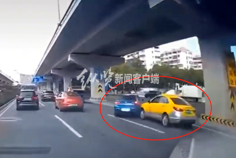 广州交警回应“宝马与出租车相撞侧翻起火”：出租车司机被控制，已关注到“斗气车”等传言1