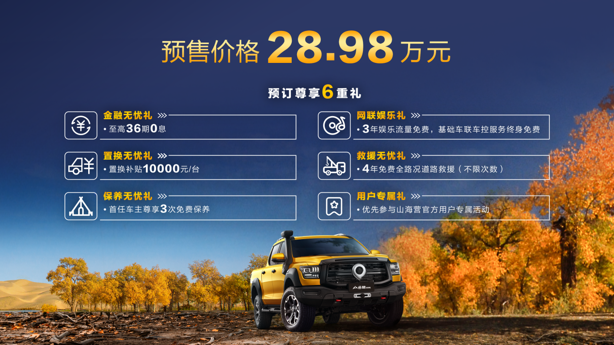 山海炮性能版预售价28.98万元。 长城汽车供图 华龙网发