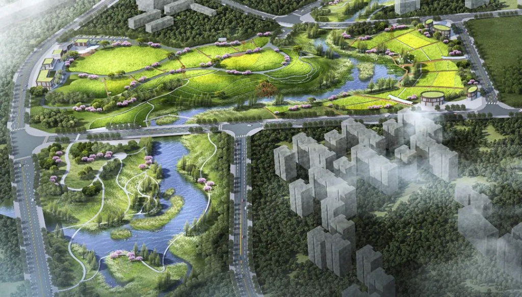 2西部（重庆）科学城梁滩河生态治理修复及绿色循环工程项目效果图。受访者供图 华龙网发