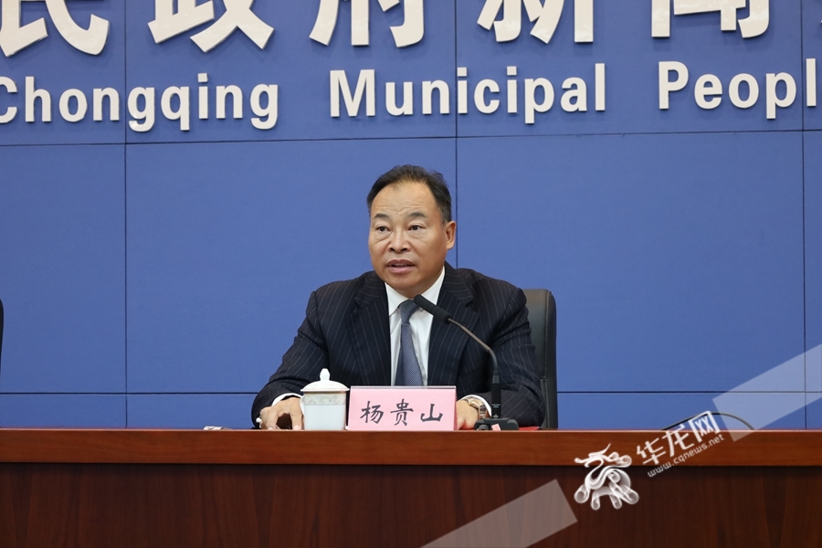 重庆市体育局党组成员、副局长杨贵山。华龙网记者 张馨月 摄