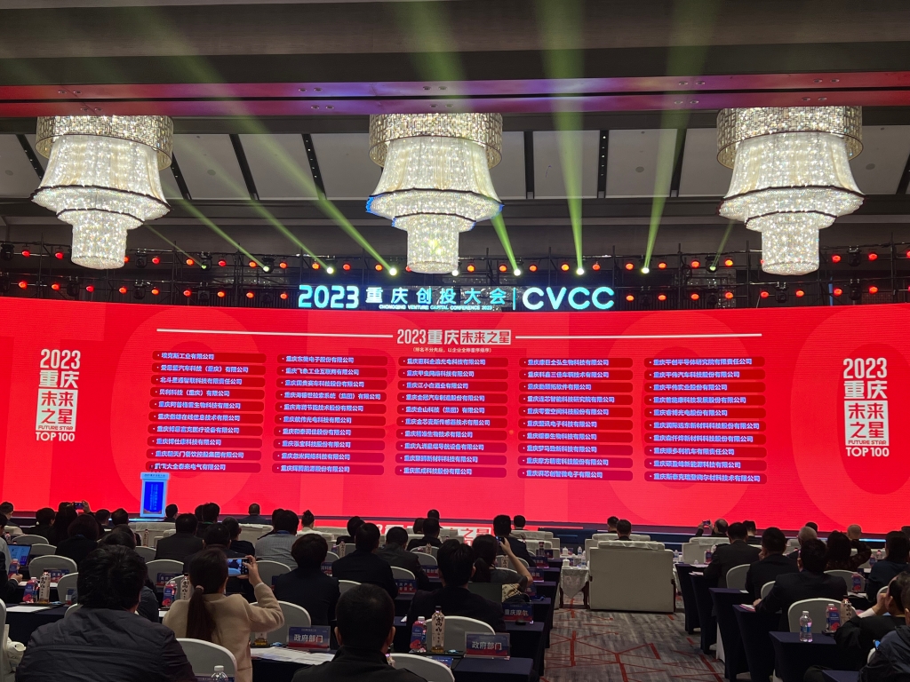 现场揭晓了“2023重庆未来之星TOP100”及“2023重庆龙门榜TOP20企业”评选结果。华龙网首席记者 李文科 摄