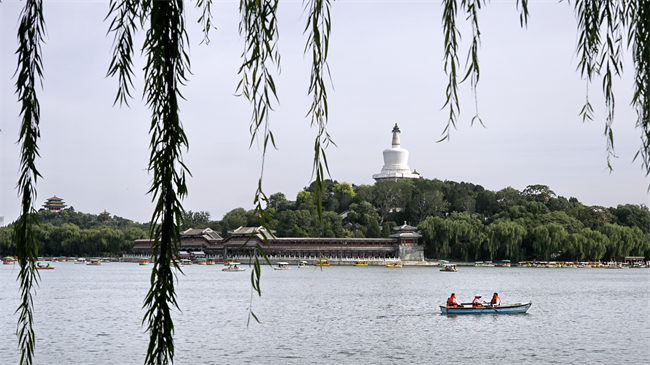 北京北海公园一景。新华社记者 李欣 摄