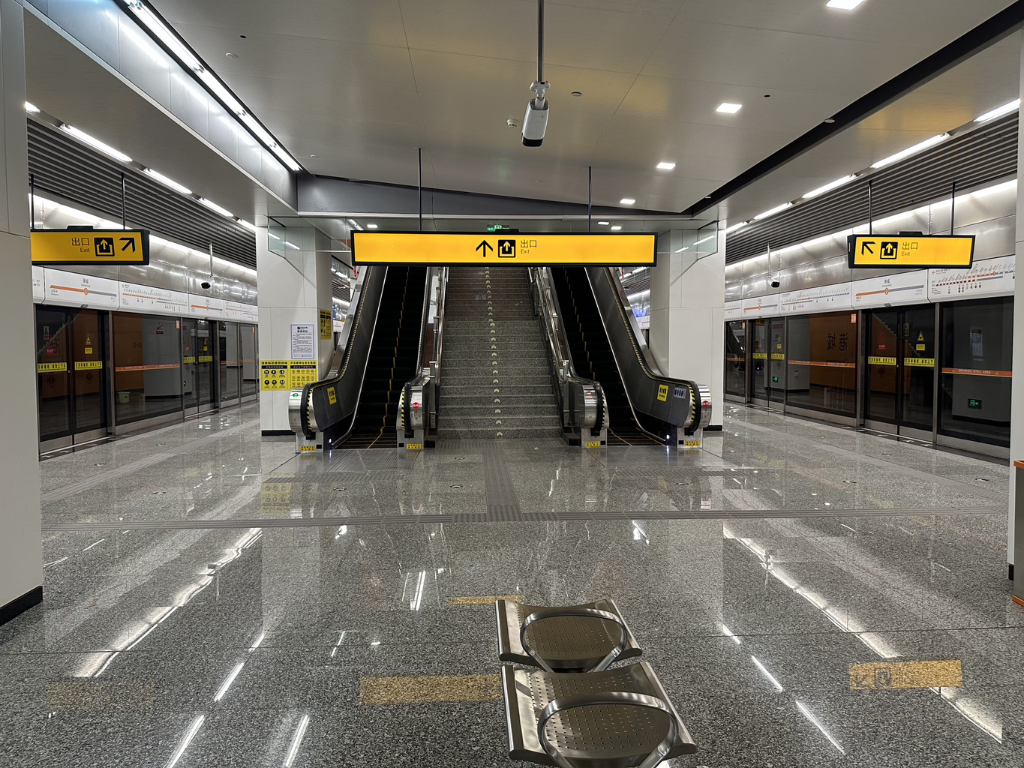 重庆轨道交通4号线港城站明日开通。受访者供图