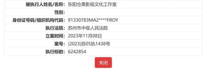 独资企业被执行624万元，许晴咋了？1