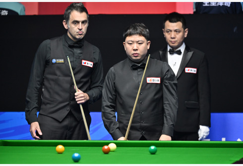 斯诺克——国锦赛：张安达胜奥沙利文1