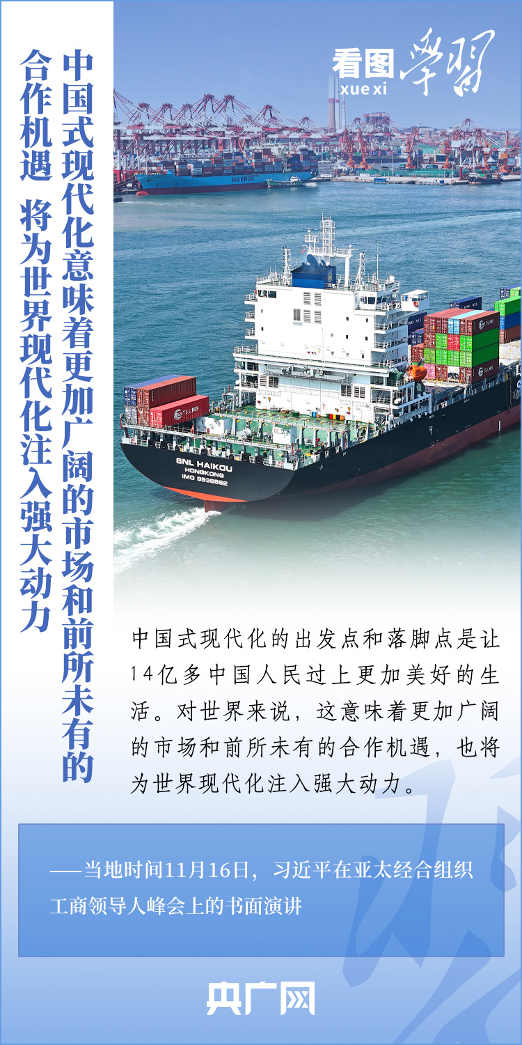 看图学习丨不断以中国新发展为世界带来新动力、新机遇10
