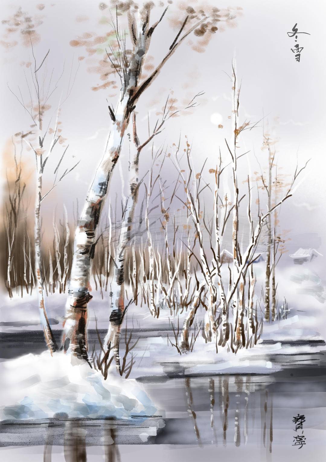 7旬老翁玩转iPad绘画，网友：这创作活力，我觉得您是17岁老头4