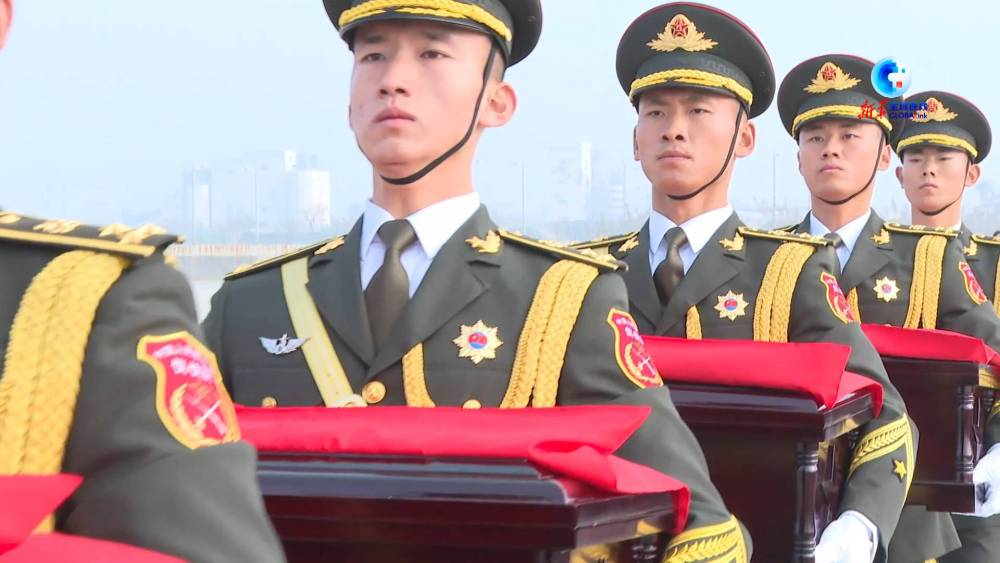 全球连线｜中韩双方交接第十批在韩中国人民志愿军烈士遗骸3