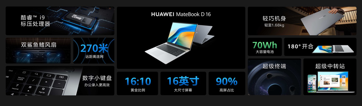 华为MateBook D 16 2024。 华为供图 华龙网发