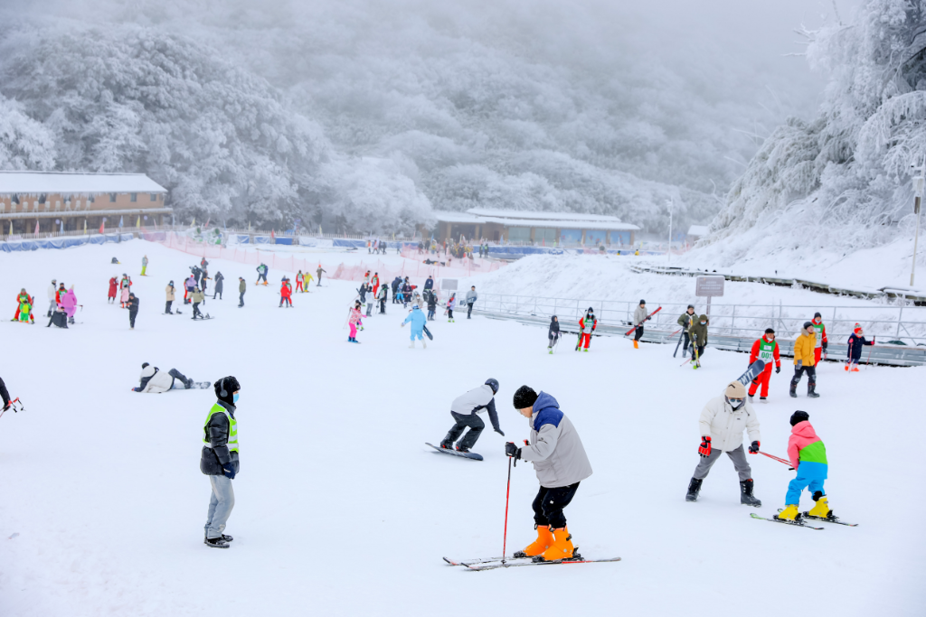The ski resort. (Photo provided by the Nanchuan Culture and Tourism Commission)