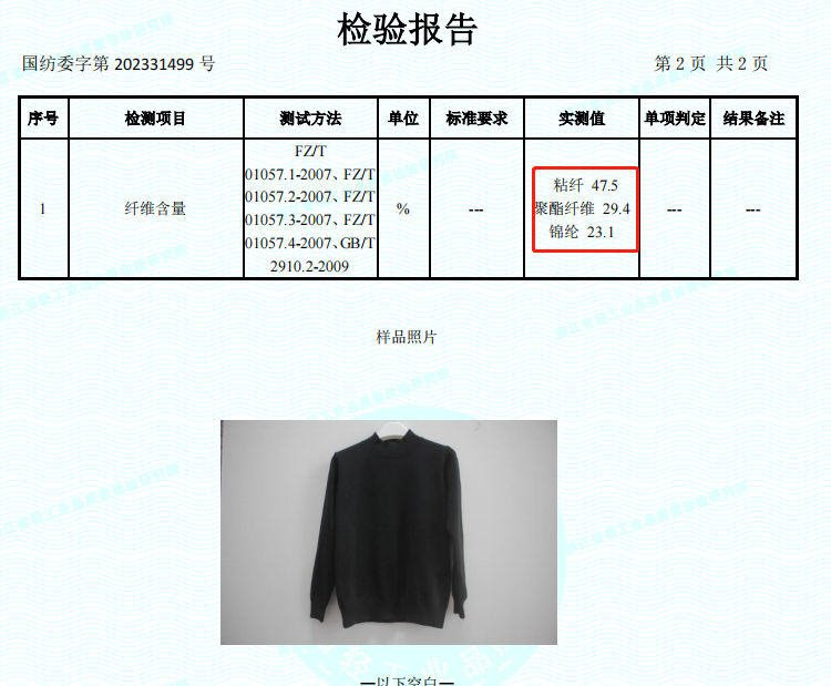 直播间热卖的29.9元羊毛衫靠谱吗？专业机构检测：含毛量竟为03