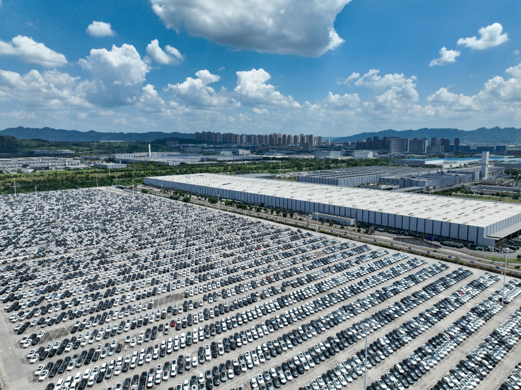 The production base of Changan Auto in Liangjiang New Area (Photographed by Wang Jiaxi)