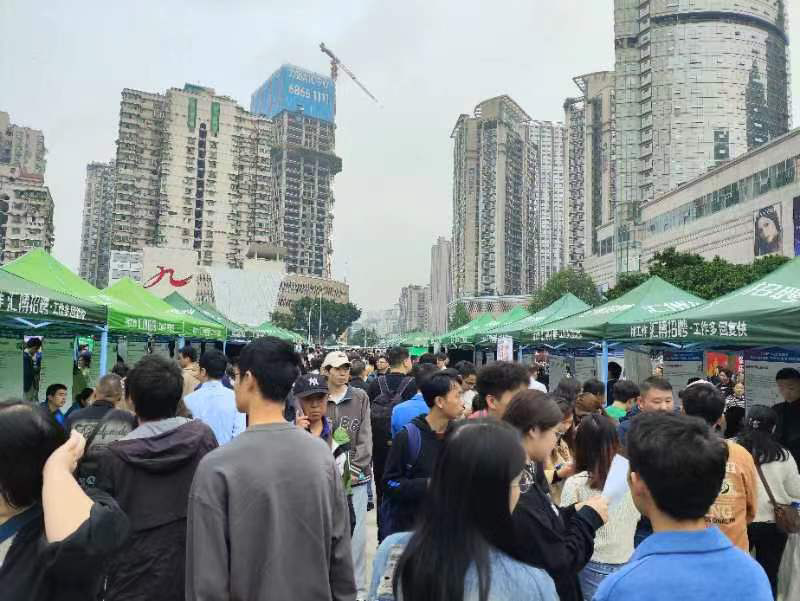 招聘会现场。主办方 供图