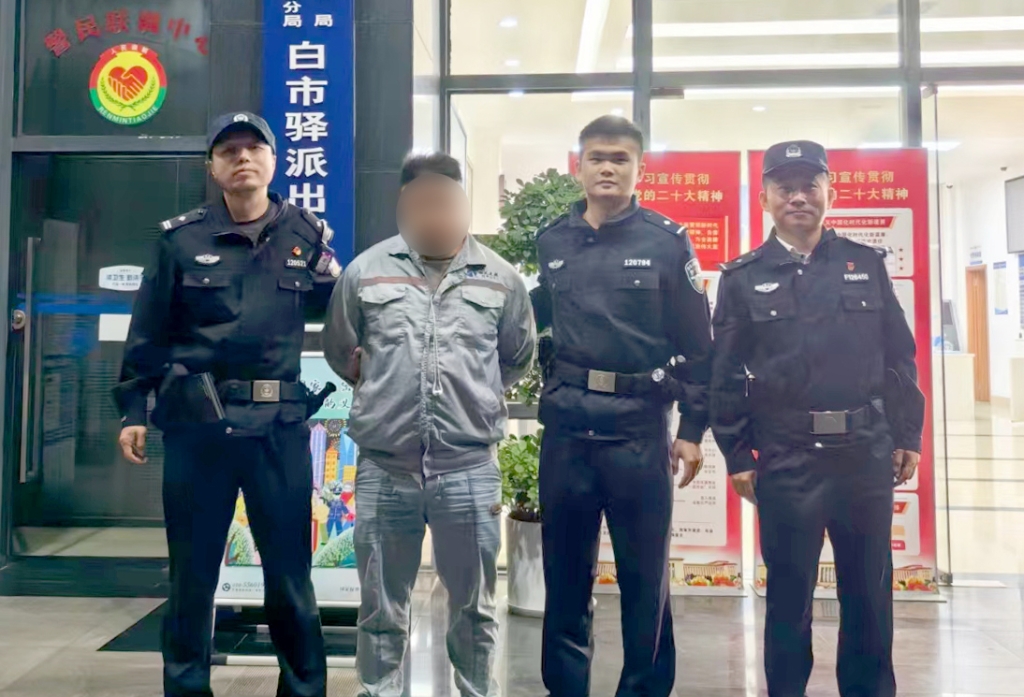 抓捕作案嫌疑人。警方供图