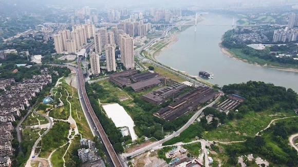 鸟瞰重庆特钢厂。重庆市规划设计院供图 华龙网发