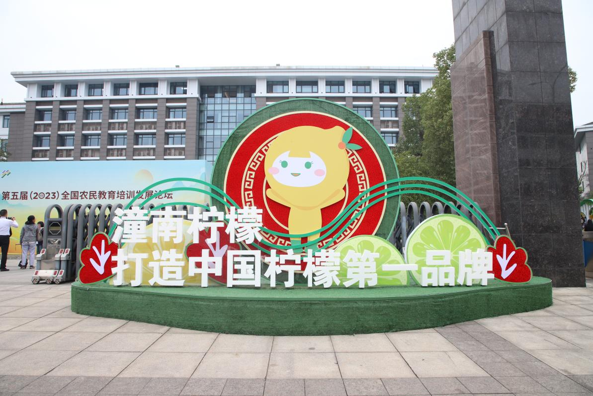 潼南打造中国柠檬第一品牌的形象展示。潼南区委宣传部供图