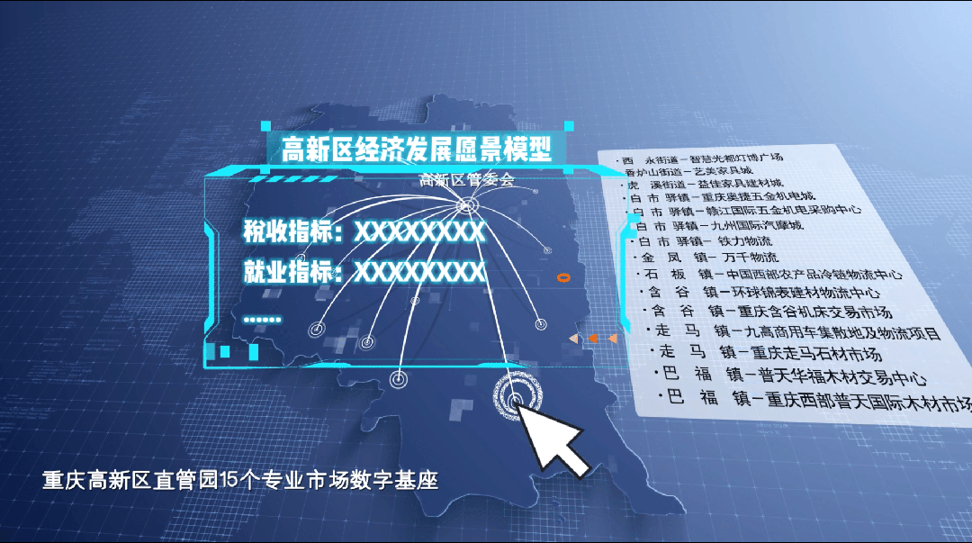 重庆高新区打造全市首个数字一体化专业市场服务系统。图源：西部（重庆）科学城公众号