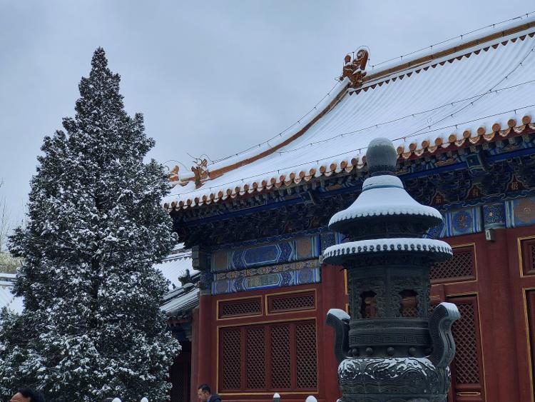 实拍北京今冬首场降雪 高速、高铁、航班、公交均受影响3