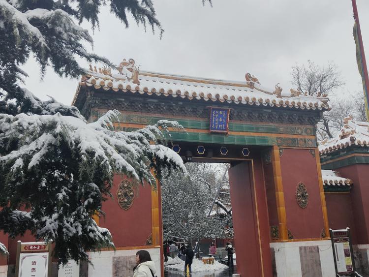 实拍北京今冬首场降雪 高速、高铁、航班、公交均受影响1