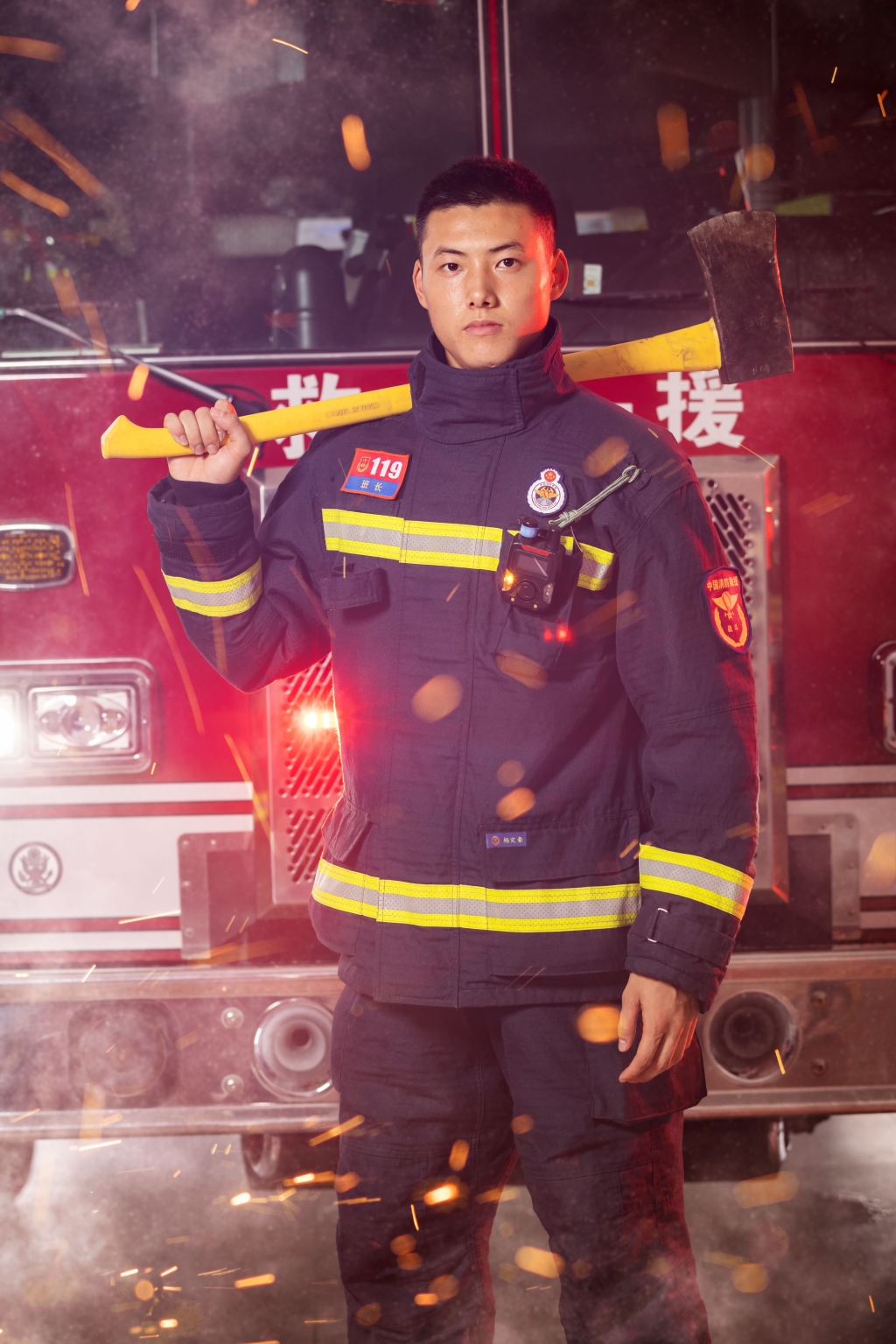 杨定豪生活照。重庆消防救援总队供图