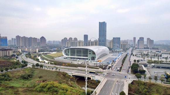重庆永川国际会展中心远景。世通重工供图 华龙网发