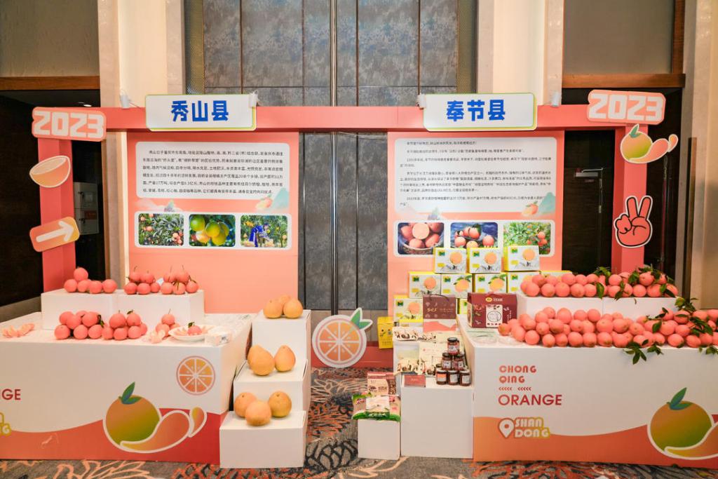 重庆优质柑橘亮相山东。重庆市商务委供图