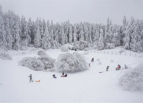 A wide range of snow activities are waiting for you in Fairy Mountain. (Photo provided by Wulong Karst)