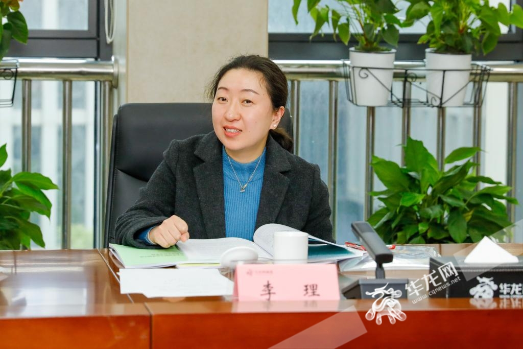 重庆市工商业联合会宣传部副部长李理发言。华龙网记者 石涛 摄