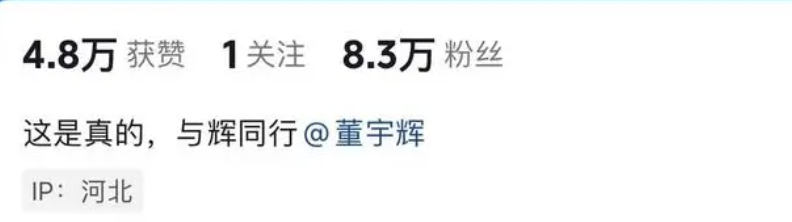 董宇辉新号开通！一夜涨粉超60万4