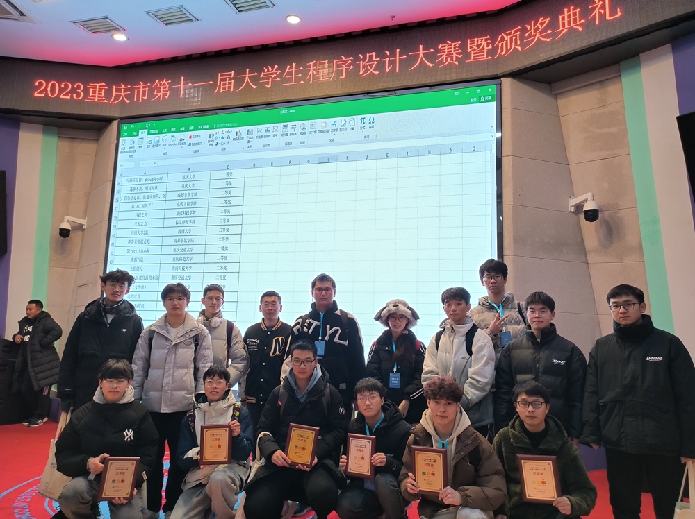 计算机学院师生参加重庆市大学生程序设计大赛取得佳绩