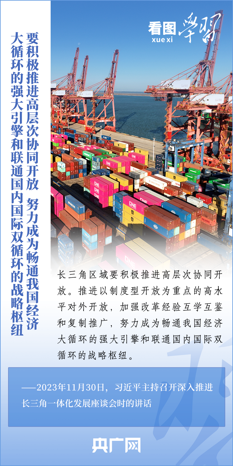 看图学习丨如何深入推进长三角一体化发展 总书记作出重要指引5