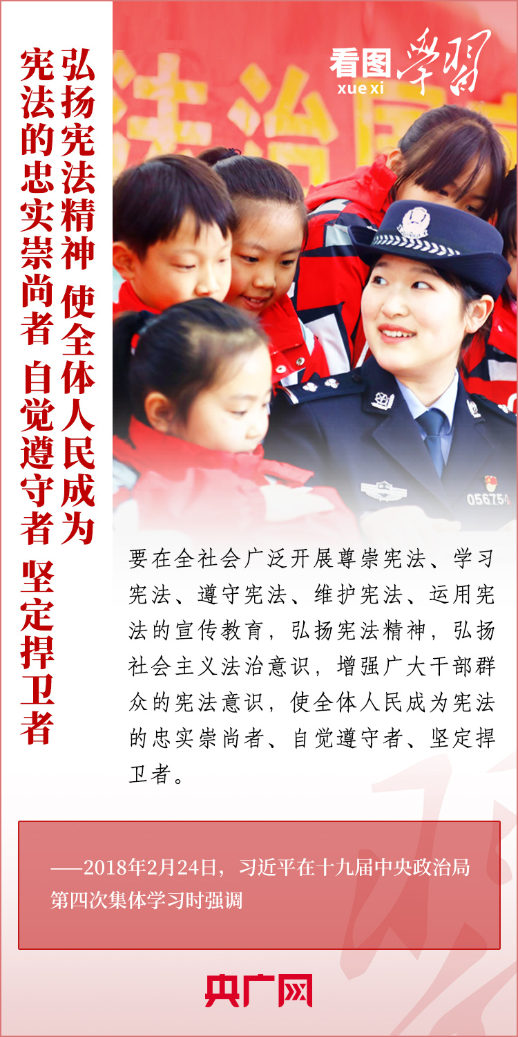 看图学习丨弘扬宪法精神 做宪法的忠实崇尚者、自觉遵守者、坚定捍卫者6