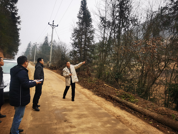 麒麟风电场二期项目勘测现场。黔江区生态环境局供图 华龙网发