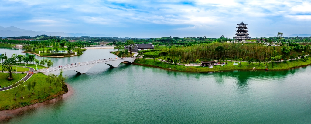 Dianjiang Sanhe Lake Wetland Park. (Photo provided by Chongqing Municipal Culture and Tourism Development Commission)