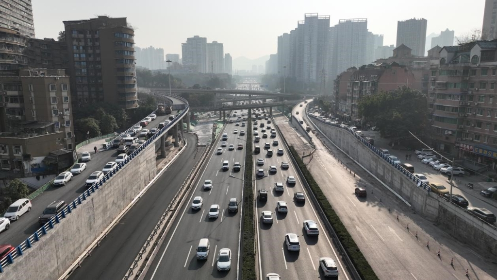 The inner ring was broadened (Photo provided by Chongqing City Transportation Development & Investment Group Co., Ltd.)