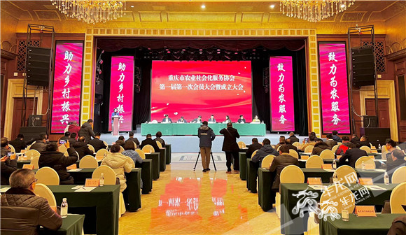 重庆市农业社会化服务协会正式成立。华龙网-新重庆客户端记者 曹建 摄