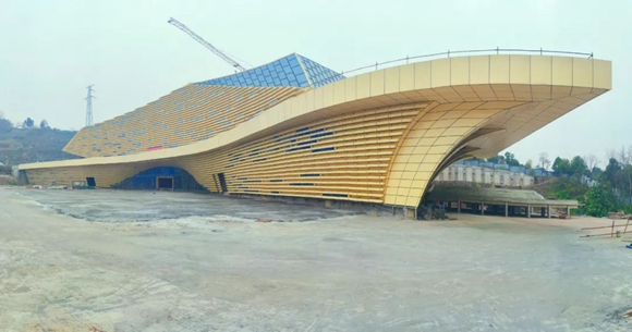 新城荟项目已基本建设完成。江津区滨江新城建设管理中心供图 华龙网发