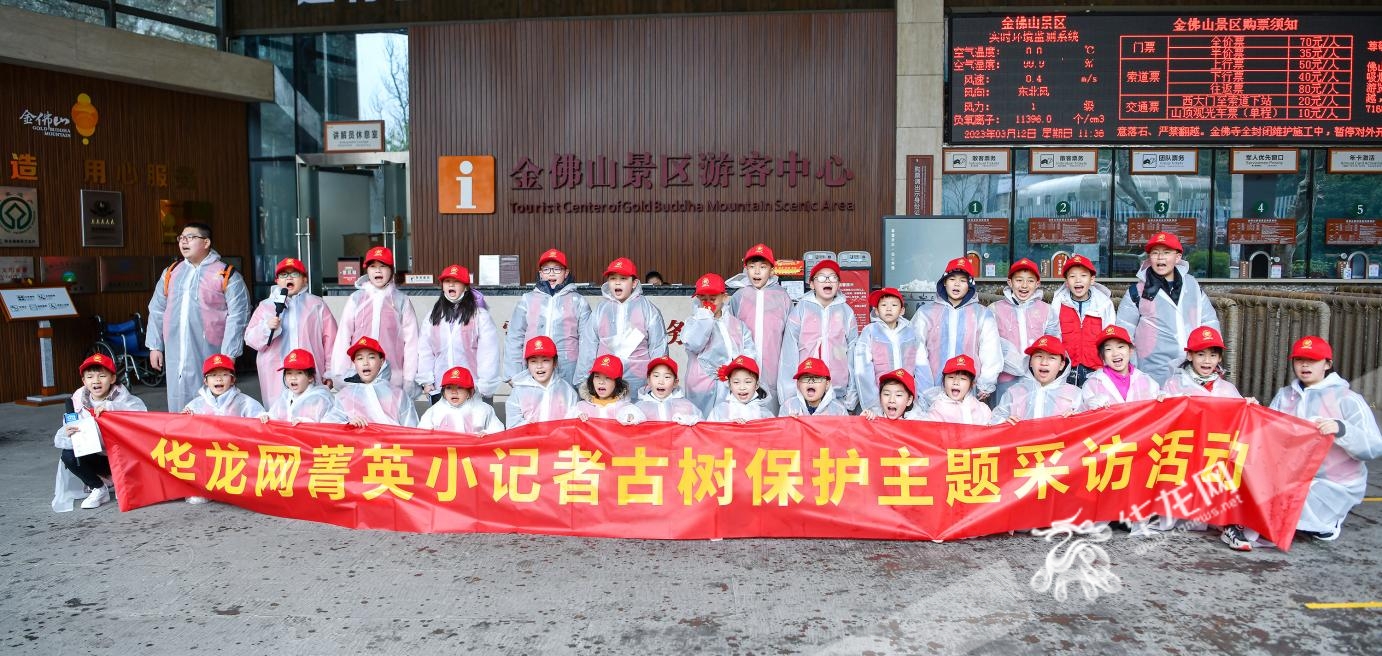 华龙网小记者化身雪地“追风”少年 走进金佛山探访古树保护
