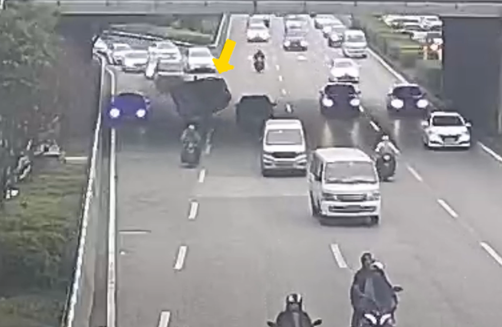 1事故瞬间。重庆九龙坡警方供图