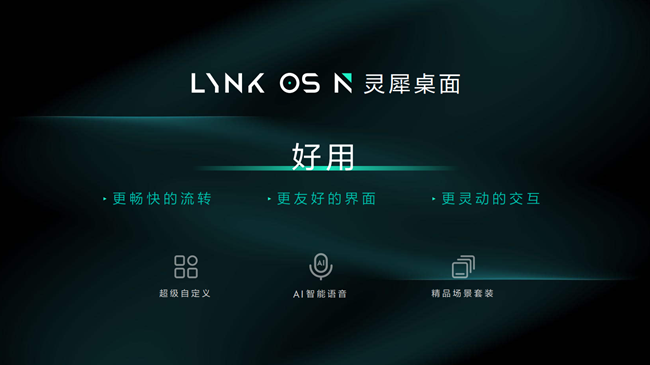   LYNK OS N灵犀桌面。 领克品牌供图 华龙网发