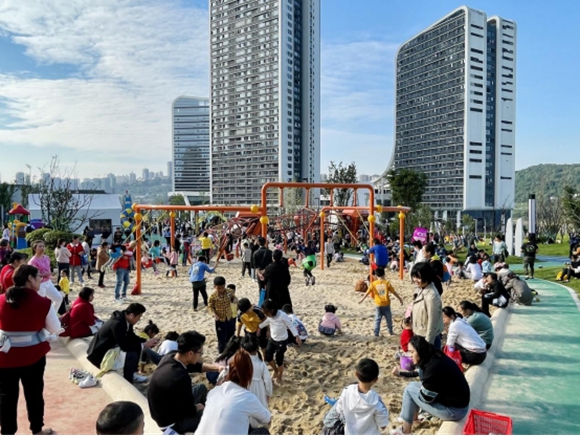 融淘淘乐园。巴南区融汇西流沱滨江旅游区 供图