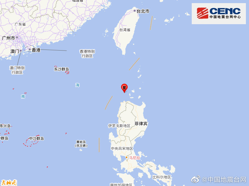 菲律宾群岛地区发生5.2级地震 震源深度10千米