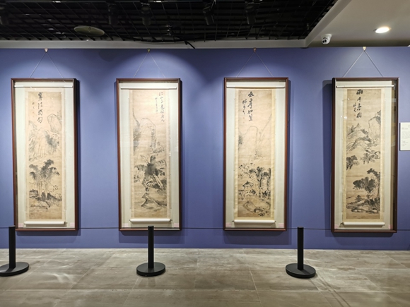 龚晴皋山水四条屏。巴南区博物馆供图