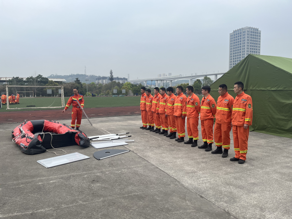 共训共练现场。南岸区应急管理局供图 华龙网发